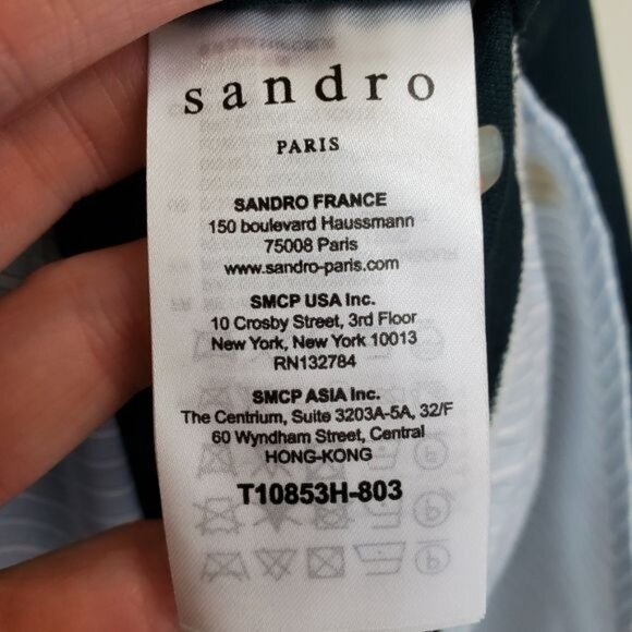 Sandro Paris Bastien layered sweatshirt hoodie - Picture 12 of 14